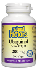 العوامل الطبيعية Ubiquinol QH Active CoQ10 200mg في Healtha.ca