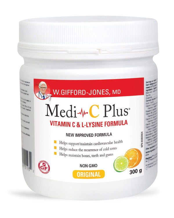 التغذية المفضلة Medi-C Plus تركيبة فيتامين C وL-Lysine الحمضيات 300 جم