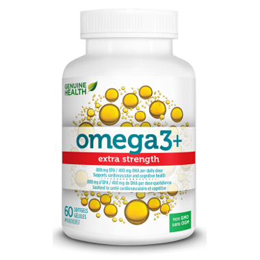 Genuine Health, Omega3 EXTRA STRENGTH, 60 Softgels (DISCONTINUED)