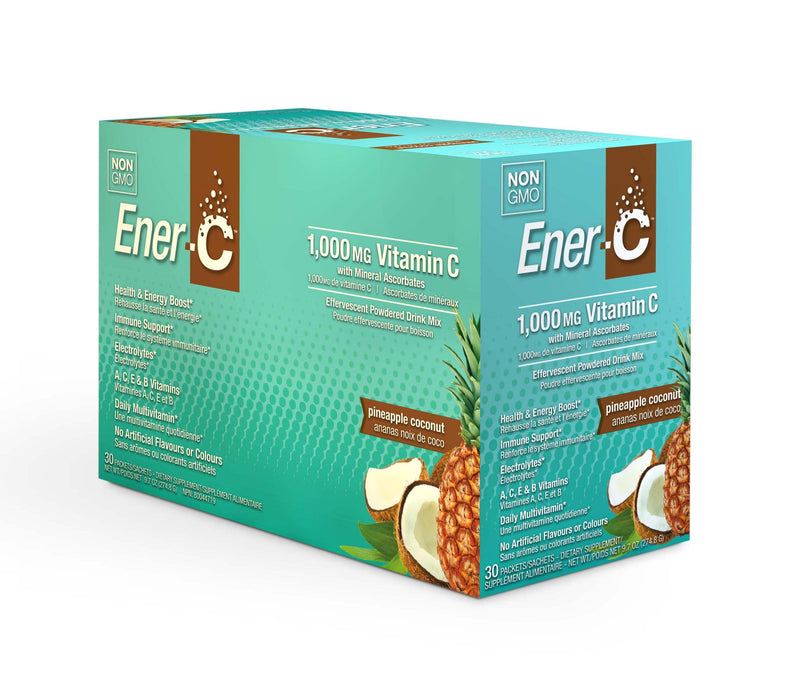 Ener-C 1000 mg 비타민 C 파인애플 코코넛