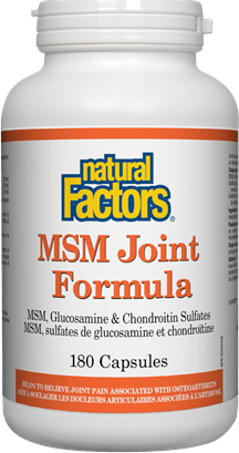 Natural Factors MSM Joint Formula 180 Capsules