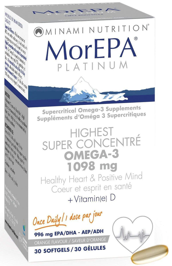 Minami Nutrition MorEPA Platinum Super Critical Omega 3 1100mg + Vitamin D