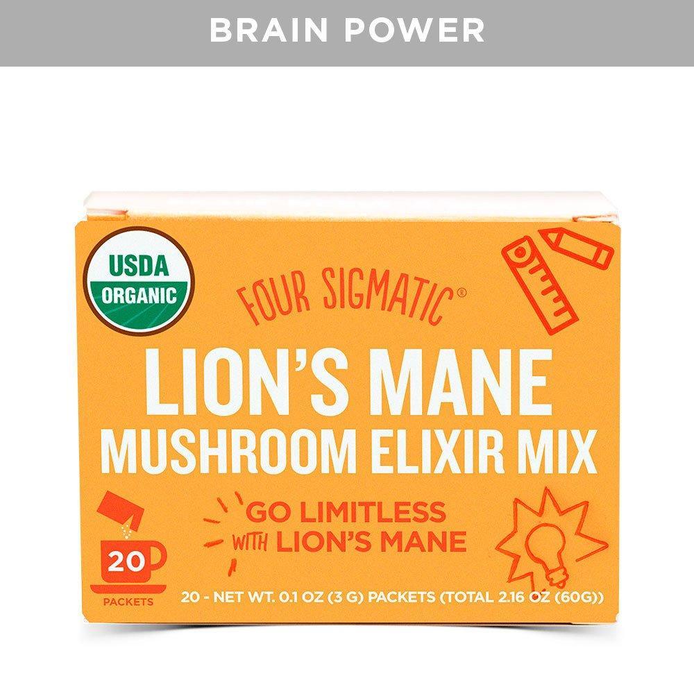 Four Sigmatic Lion's Mane Mushroom Elixir Mix 20 x 3 g Packets