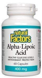 Natural Factors Alpha Lipoic Acid 400 mg 60 Capsules