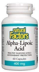 Natural Factors Alpha Lipoic Acid 400 mg 60 Capsules