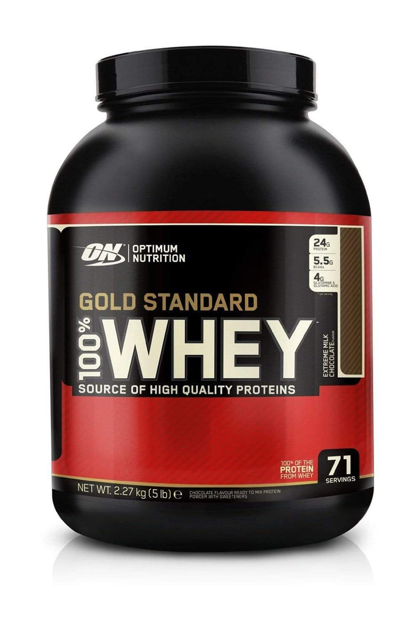 Optimum Nutrition, Gold Standard 100% Whey, Extreme Milk Chocolate, 2.27 kg (5 lbs)