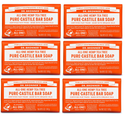 Dr. Bronner's, 퓨어 카스티야 비누, 티트리, 6팩 (140g X 6)