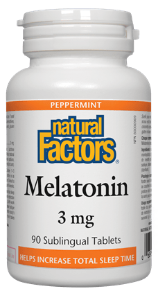 Natural Factors Melatonin 3 mg 90 Sublingual Tablets