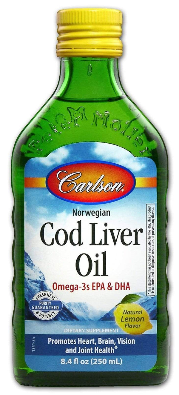 Carlson Laboratories Norwegian Cod Liver Oil Lemon 250 ml