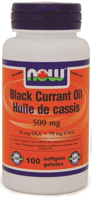 NOW 블랙 커런트 오일 500mg(70mg GLA) 100젤