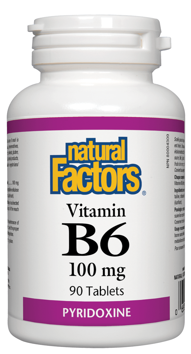 Natural Factors B6 100 mg 90 Tablets