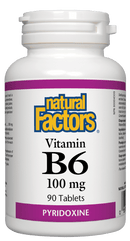 Natural Factors B6 100 mg 90 Tablets