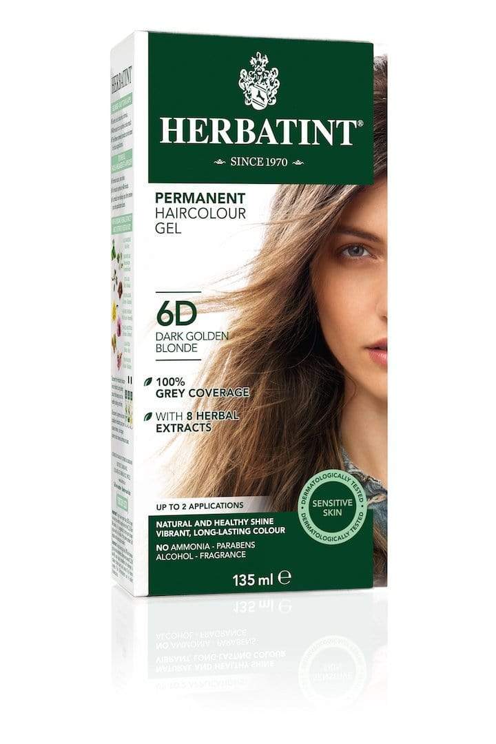 Herbatint Permanent Herbal Haircolor Gel - 6D Dark Golden Blonde