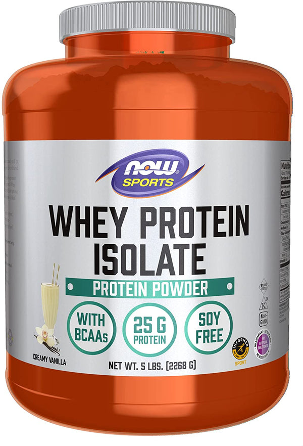 NOW, Whey Protein Isolate, Vanilla, 2268g