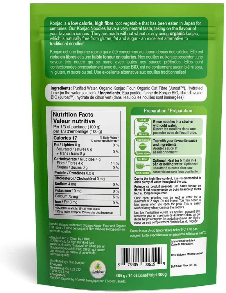 Better Than Noodles, Organic Konjac Noodles, 385g