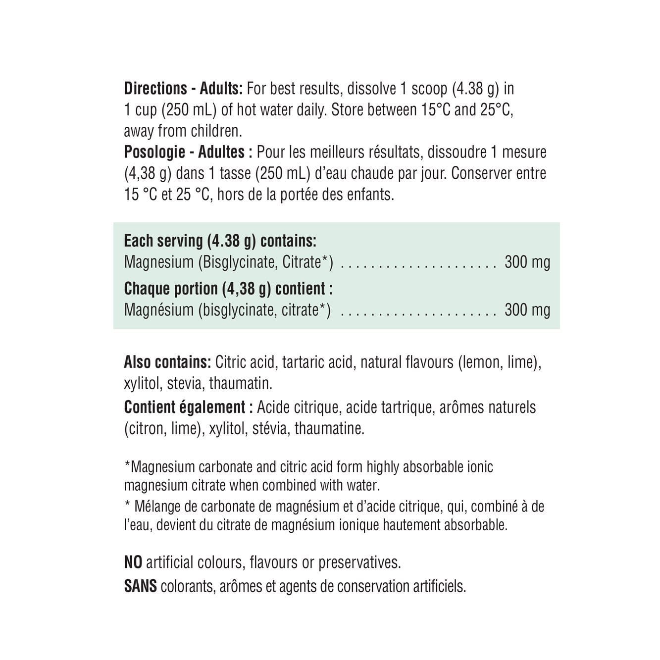Jamieson Magnesium Drink Mix 228g