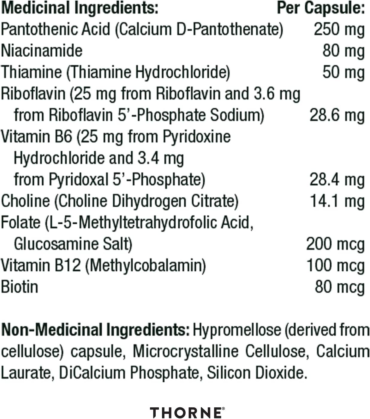 Thorne Research, Stress B Complex, 60 Capsules