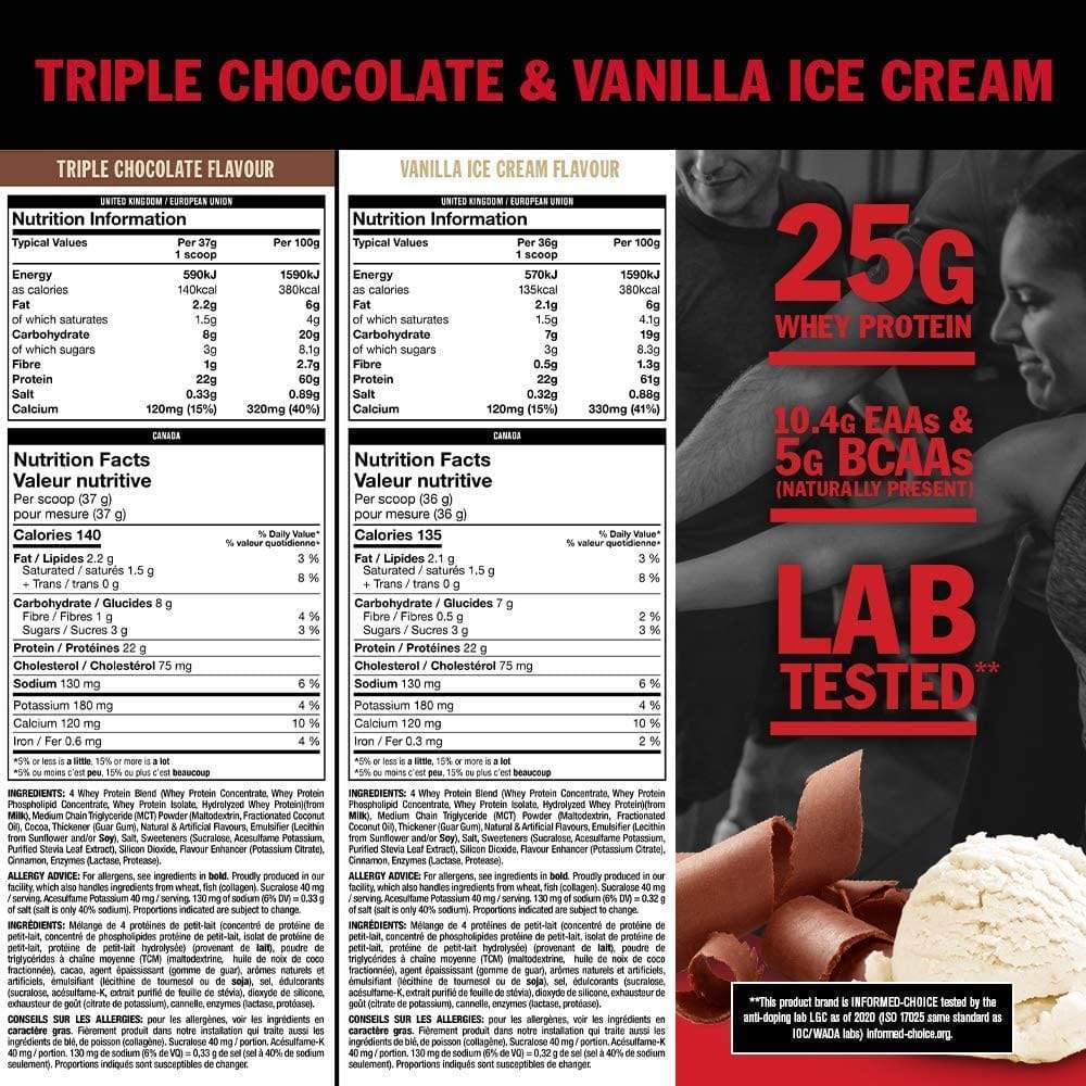 Mutant WHEY, Triple Chocolate and Vanilla Ice Cream, 1.8 Kg