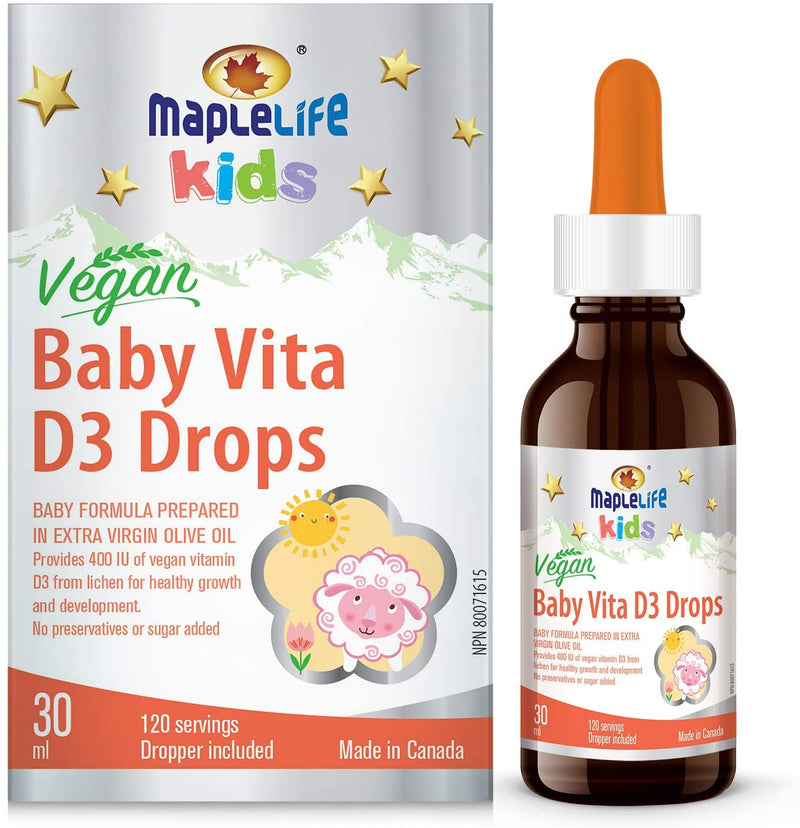 MapleLife Baby Vegan Vitamin D3 Drops