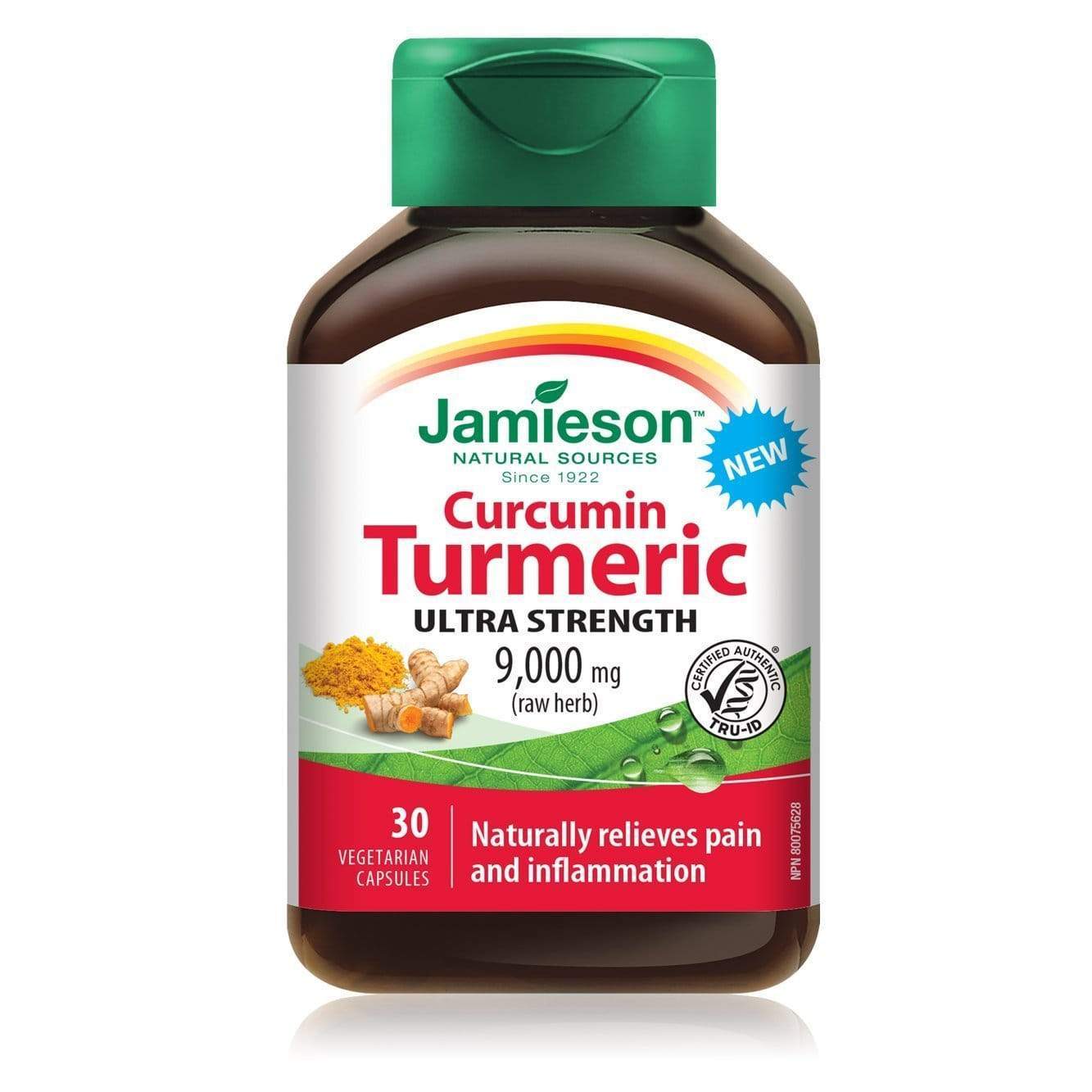 Jamieson Curcumin Turmeric Ultra Strength 9000 mg 30 Capsules