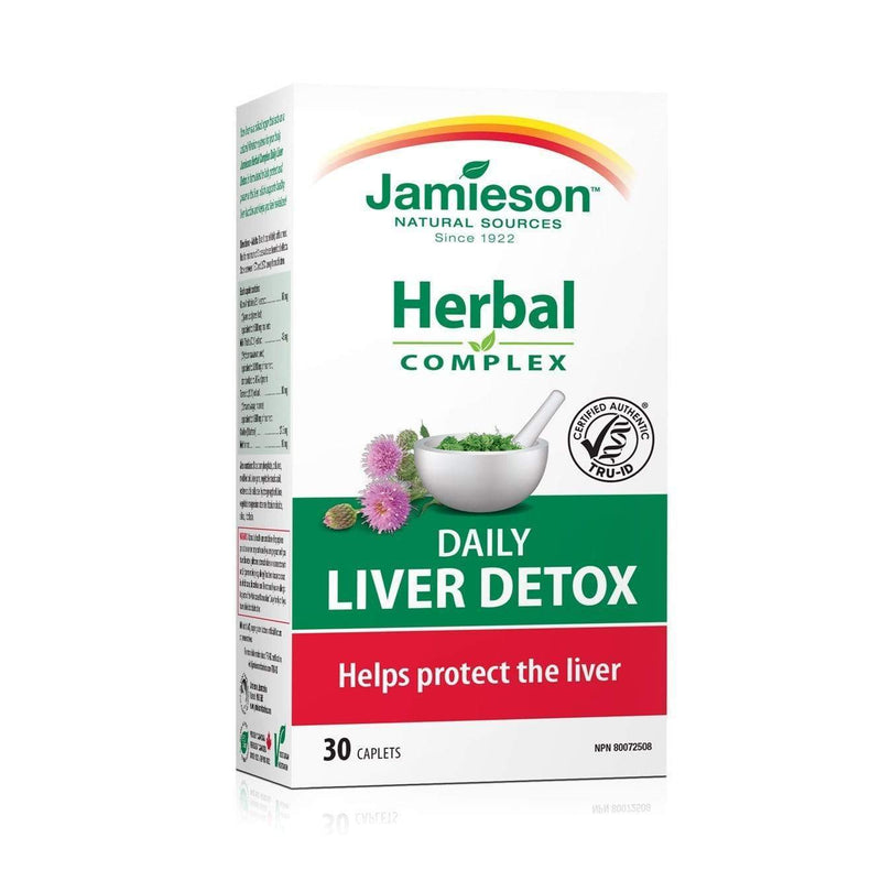 Jamieson Herbal Complex Daily Liver Detox 30 Caplets