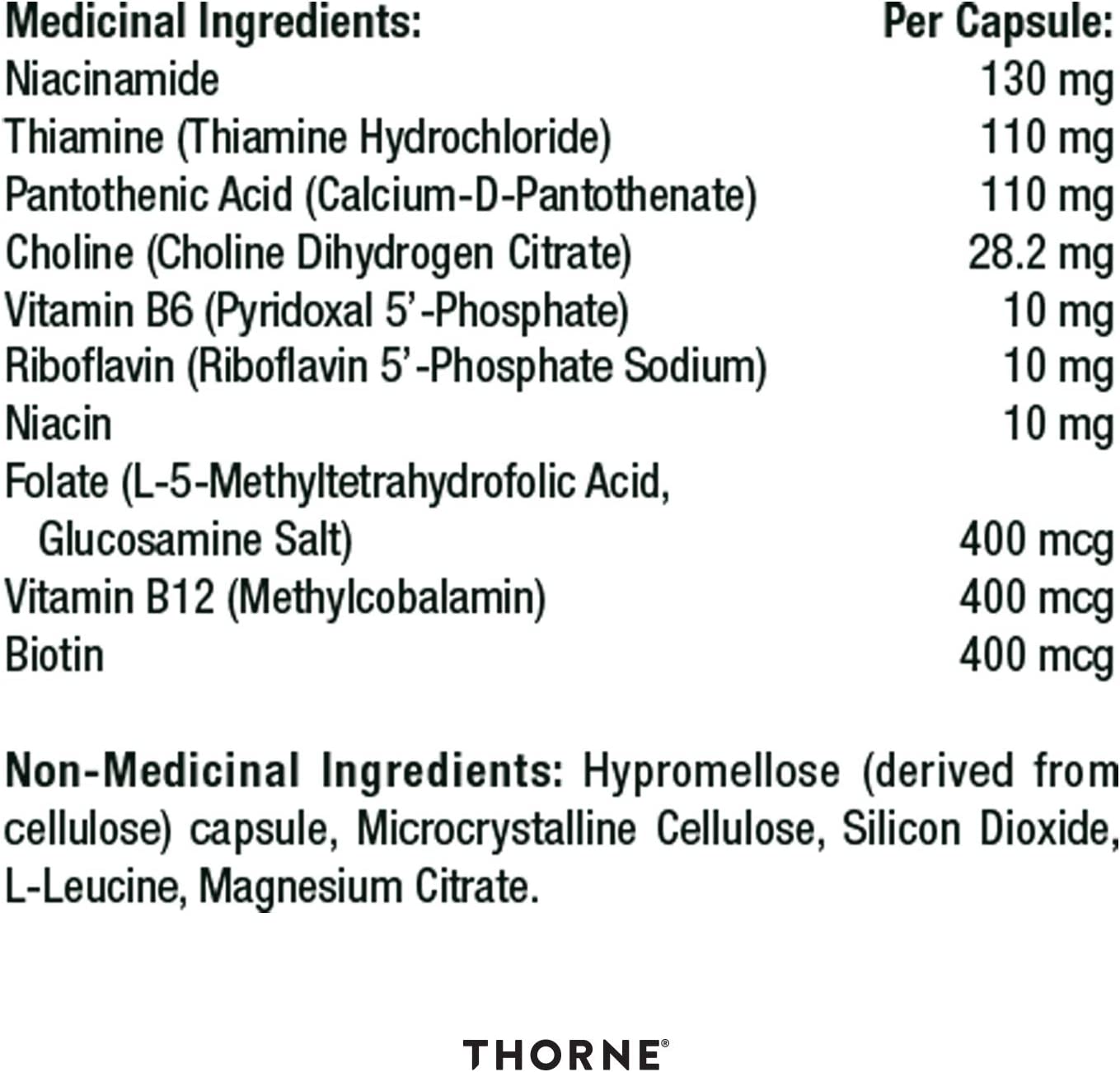Thorne Research, Thorne B Complex, 60 Capsules