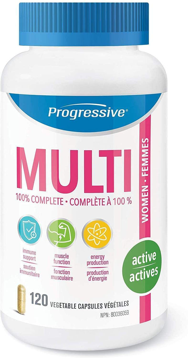 Progressive MultiVitamin for Active Women 120 Capsules