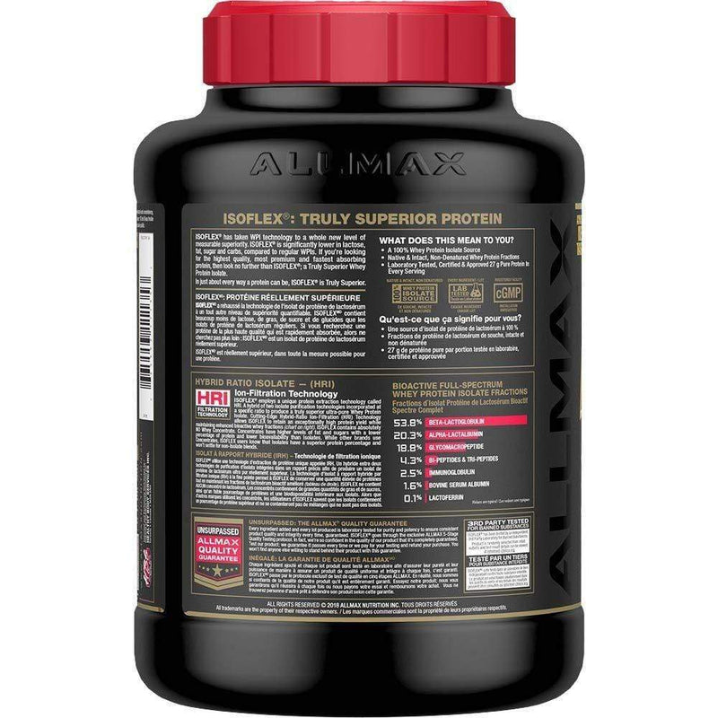 ALLMAX, Isoflex, Pure Whey Protein Isolate, Vanilla, 2.27 kg (5 lbs)