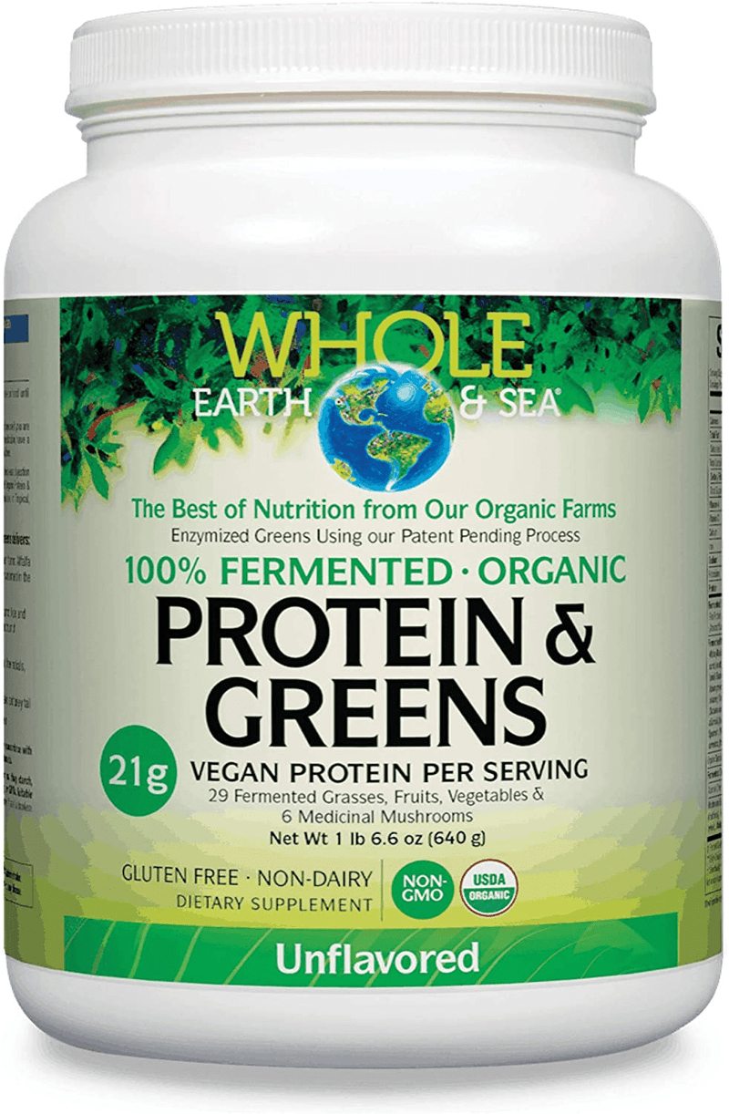 Whole Earth & Sea Fermented Organic Protein & Greens, Unflavoured