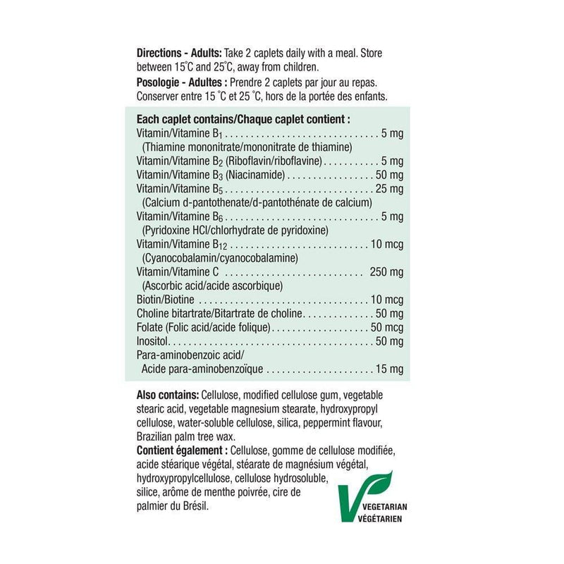 Jamieson Vitamin B Complex + Vitamin C 100 Caplets