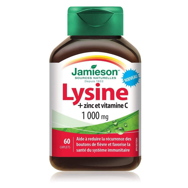 Jamieson Lysine + Zinc & Vitamin C 1000 mg 60 Caplets