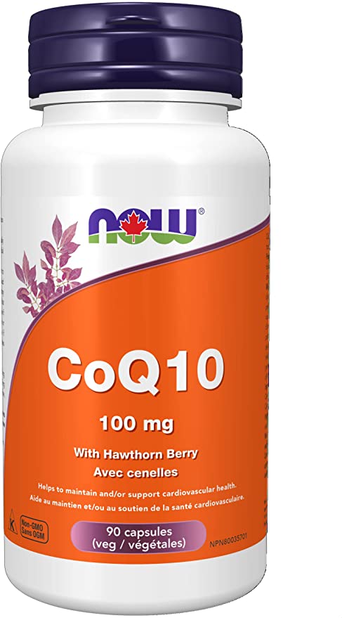 NOW, CoQ10 with Hawthorn, 100mg, 90 Capsules