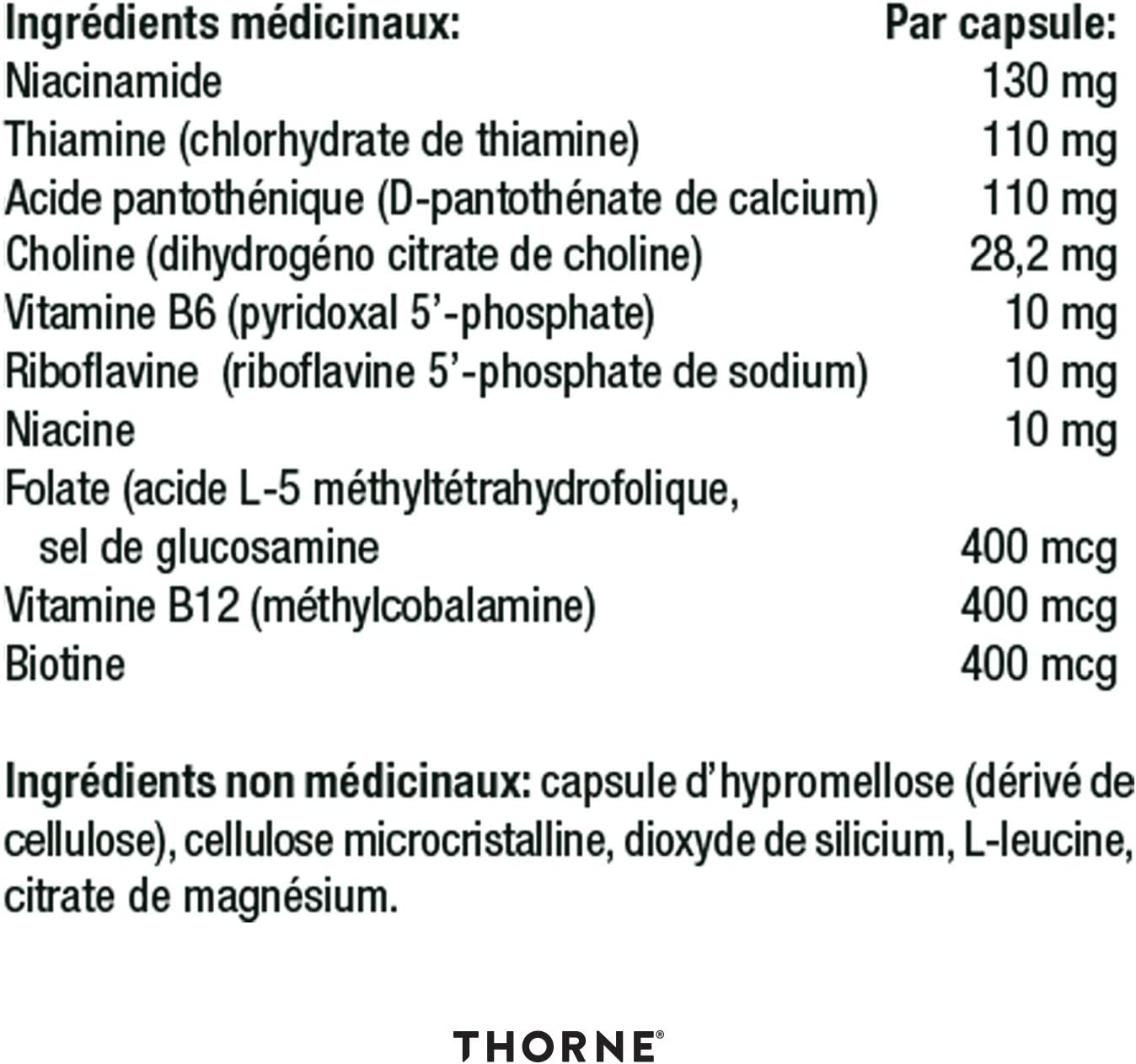 Thorne Research, Thorne B Complex, 60 Capsules