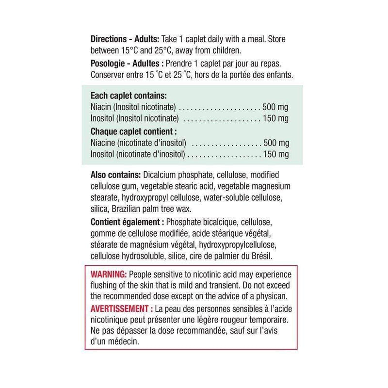 Jamieson Niacin 500 mg With Inositol 60 Caplets