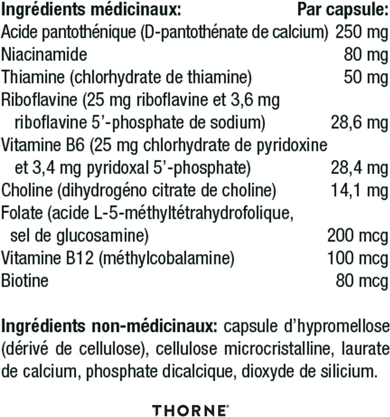Thorne Research, Stress B Complex, 60 Capsules