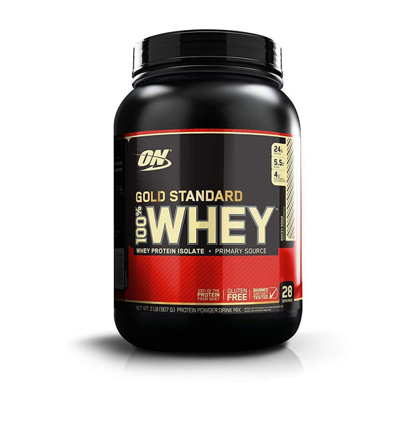 Optimum Nutrition, Gold Standard 100% Whey، روكي رود، 907 جم (2 رطل)