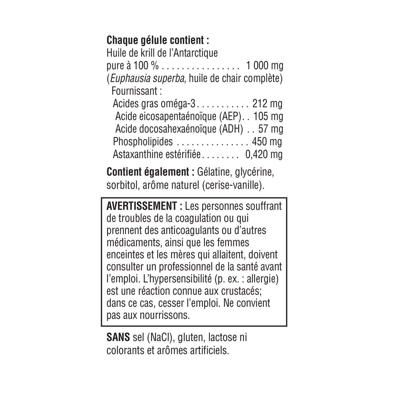 Jamieson Omega Complete Ultra Strength Pure Krill Oil 1000 mg 30 Softgels