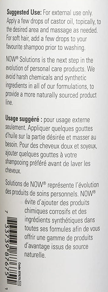 NOW, Castor Oil, 100% Pure, 473 ml