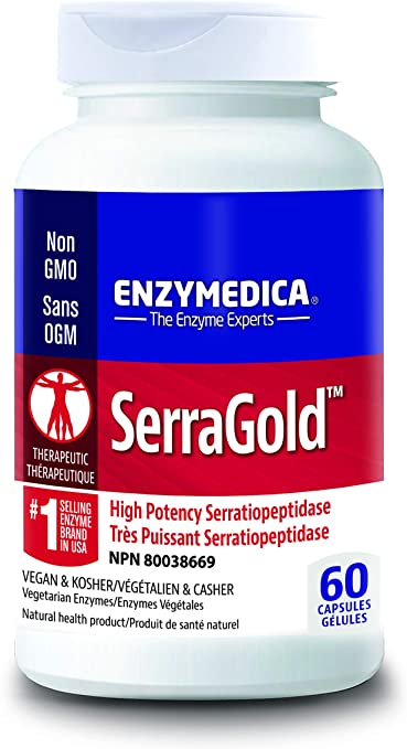 Enzymedica, SerraGold، 60 كبسولة نباتية