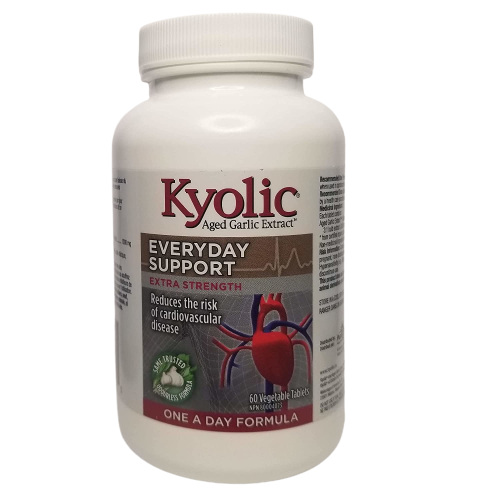 Kyolic, الدعم اليومي بقوة إضافية مرة واحدة يوميًا، 1000 مجم، 60 قرصًا نباتيًا