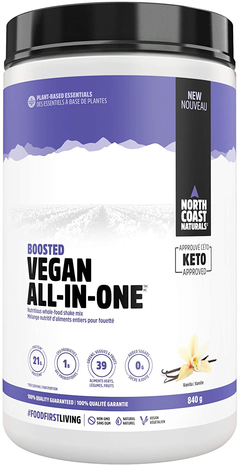 North Coast Naturals Boosted Vegan All In One 840 g - Vanilla