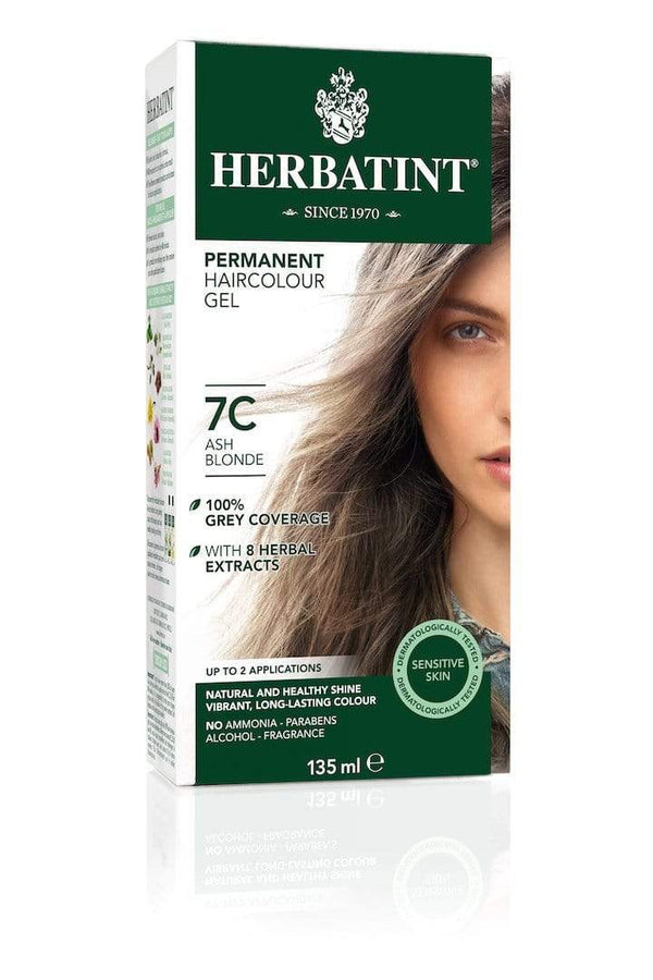جل هيرباتينت لتلوين الشعر بالأعشاب الدائمة - 7C أشقر رمادي