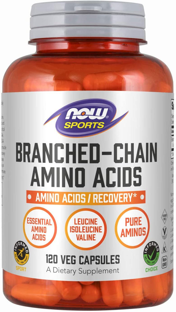 NOW, Branched Chain Amino Acids, 120 Capsules