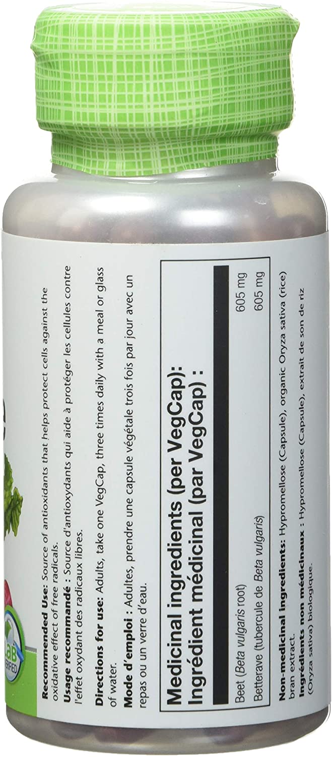 Solaray Beet Root 605 mg 100 V-Caps