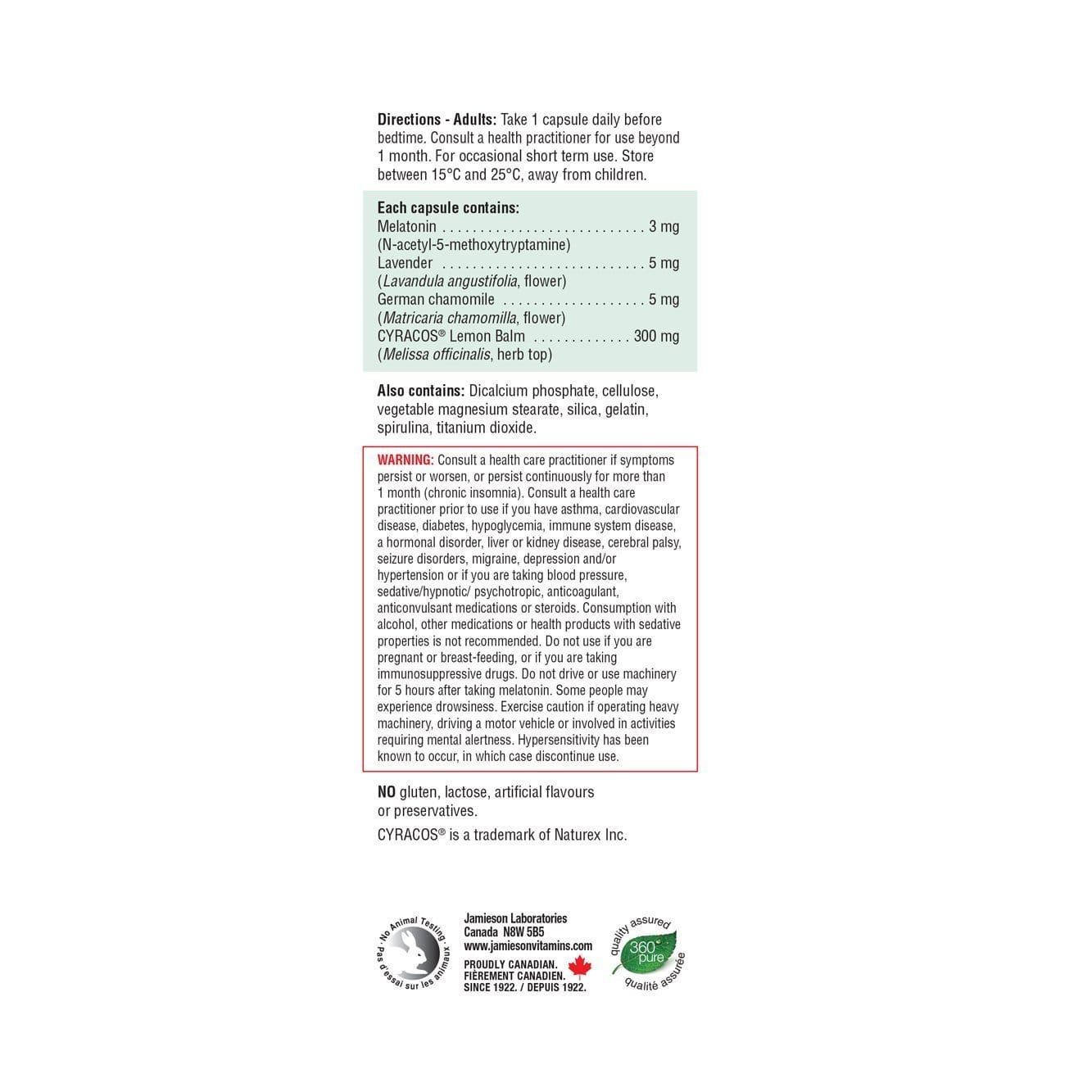 Jamieson Stress Support Night 30 Capsules