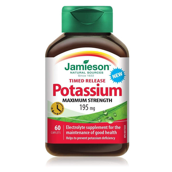 Jamieson Potassium 195mg Timed Release 60 Caplets