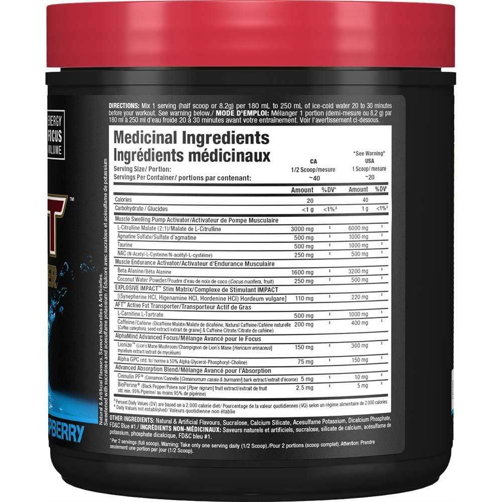 ALLMAX, Impact Igniter, Pre-Workout, Blue Raspberry, 328g