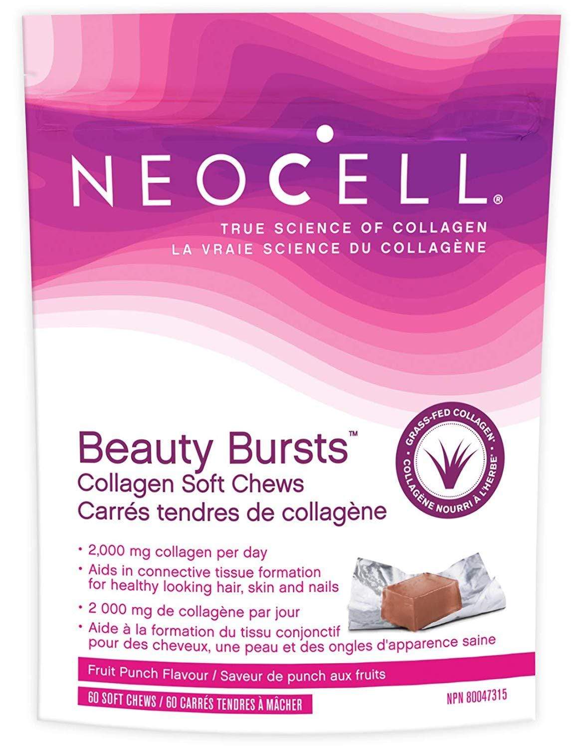 NeoCell Beauty Bursts Fruit Punch Flavour 60 Collagen Soft Chews