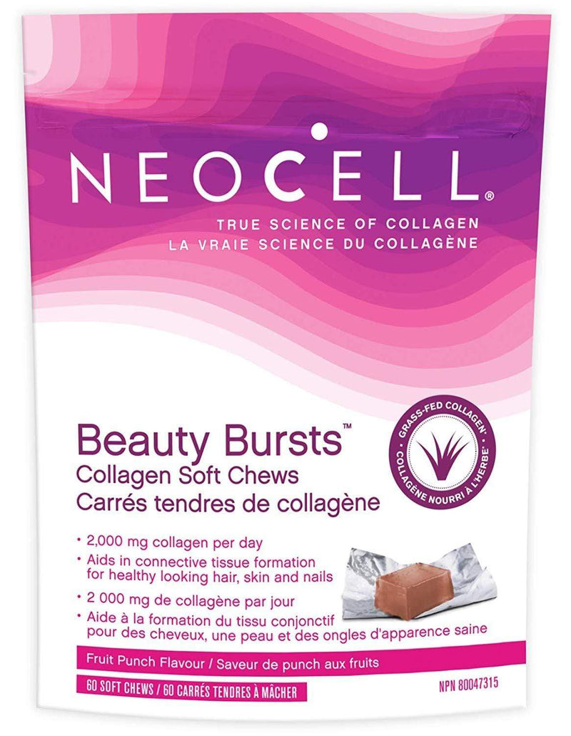 NeoCell Beauty Bursts Fruit Punch Flavour 60 Collagen Soft Chews