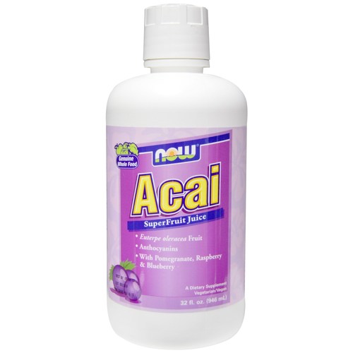 NOW, Acai Superfruit Antioxidant Juice, 946mL (DISCONTINUED)
